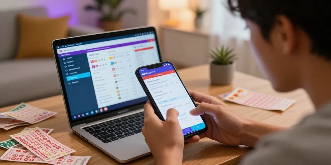Pengguna aktif taruhan togel online di RATUTOGEL dengan perangkat mobile, suasana menarik, akses cepat dan responsif.