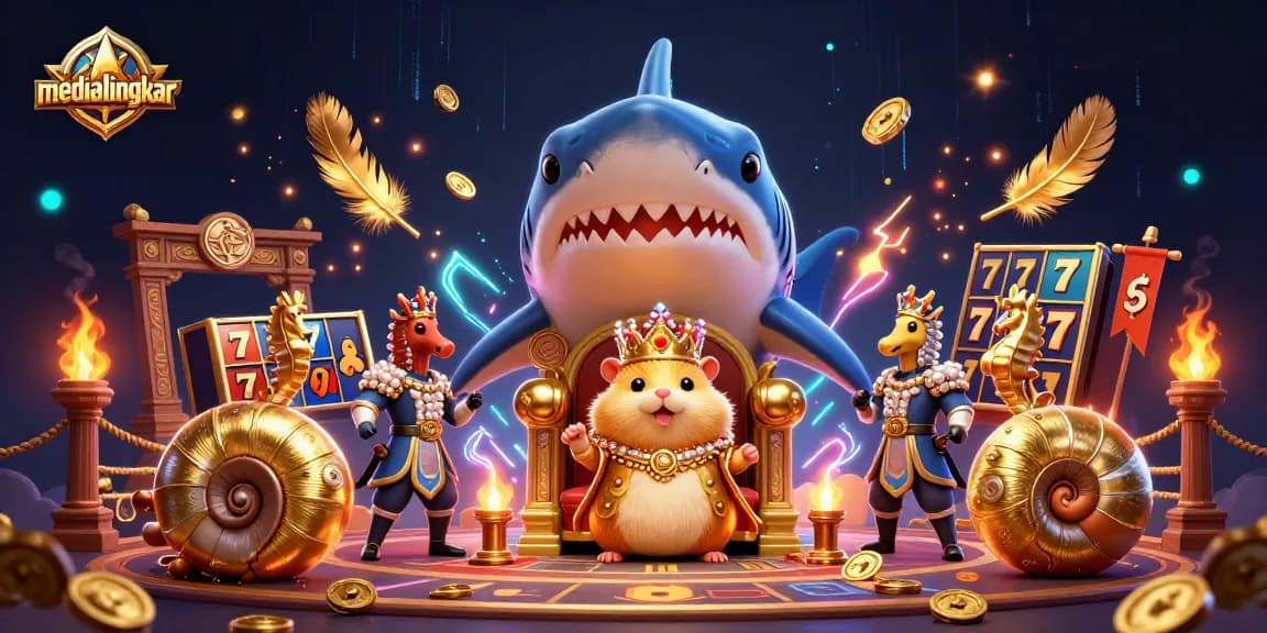 Experience thrilling slot action at medialingkar with vibrant characters in a casino setting.