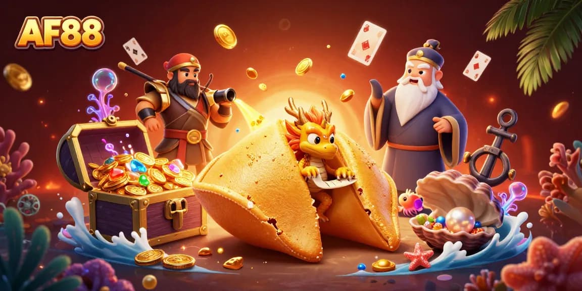 Engage with AF88 and unlock thrilling gaming adventures with vibrant casino-themed illustration.