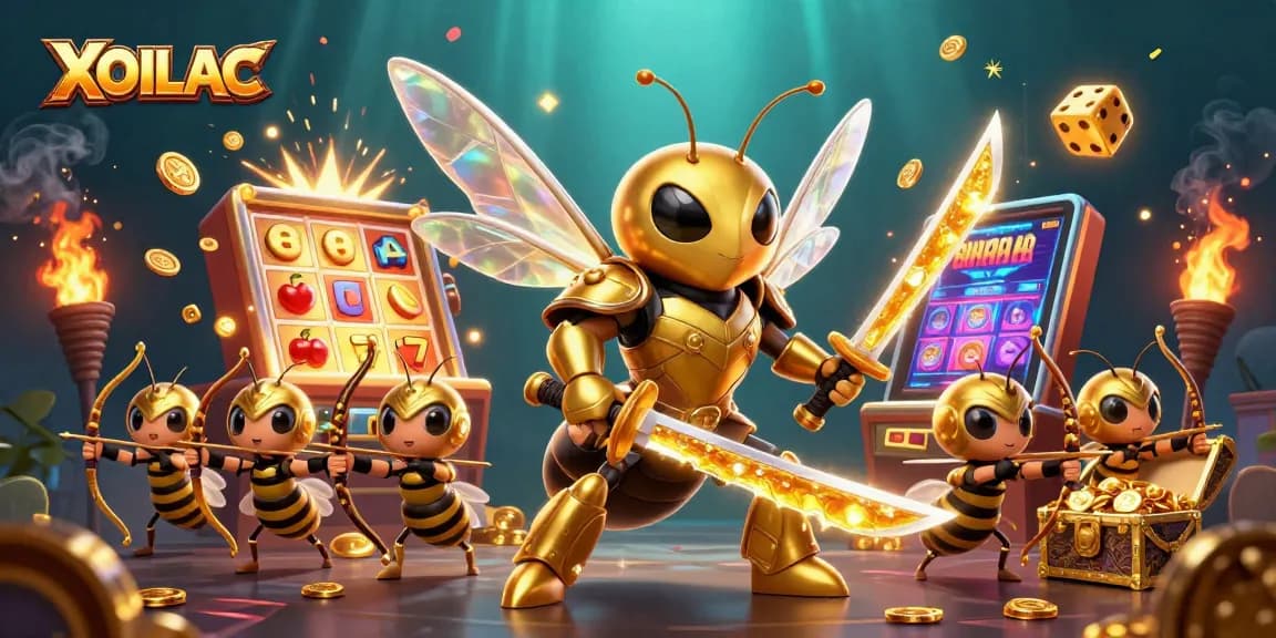 Experience thrilling gameplay at XOILAC with premium visuals and engaging elements in this dynamic casino scene.