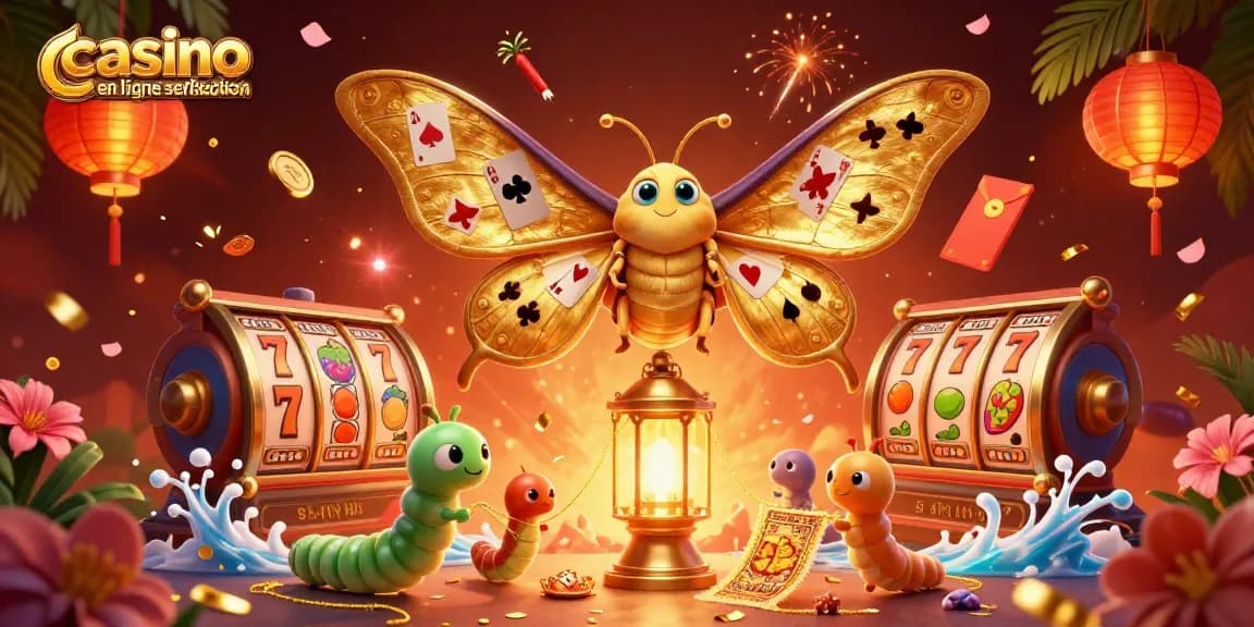 Jouez sur un casino en ligne sans vérification avec des machines à sous à jackpots illuminées par des lanternes chinoises.