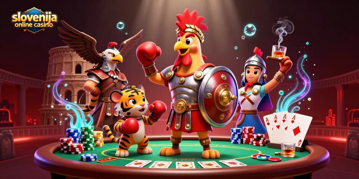 Uživajte v najboljši izkušnji slovenskih spletnih igralnic z gladiatorjem in Tiger cubom v igralnici.