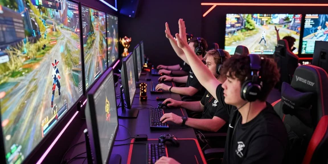 PROOFCORE gaming scene with players enjoying competitive sessions and immersive battle royale gameplay.