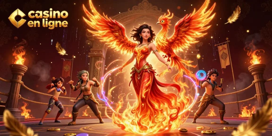 Vivez une action palpitante dans un casino en ligne avec des personnages vibrants et des éléments magiques.