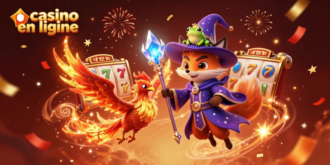 Experience the excitement of casino en ligne with a mystical wizard fox and dynamic game elements!