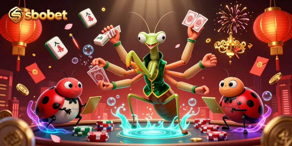 Taruhan sbobet dengan karakter lucu di kasino online, menampilkan kegembiraan dan permainan yang menarik.