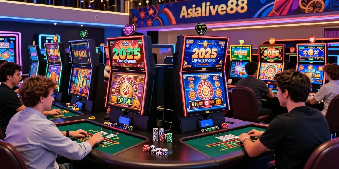 Engaged players on Asialive88 enjoying a vibrant online casino experience in 2025 with various gaming options.