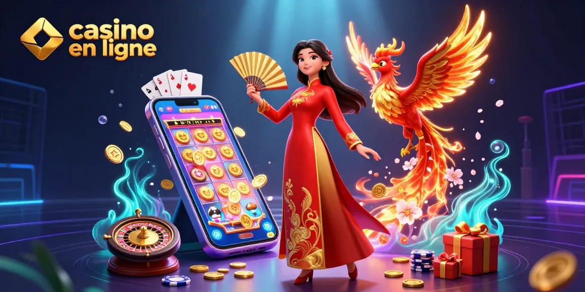 Découvrez le frisson du casino en ligne avec des visuels captivants d'éléments de jeu vibrants.