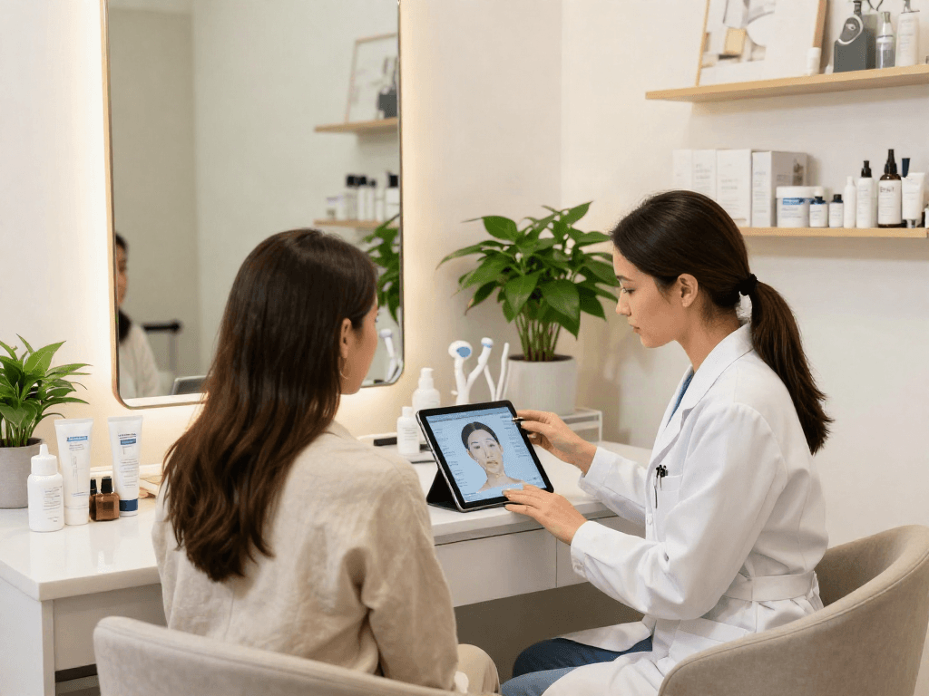 ClinicEvo is a better alternative to QOVES highlighted in a professional aesthetic consultation.