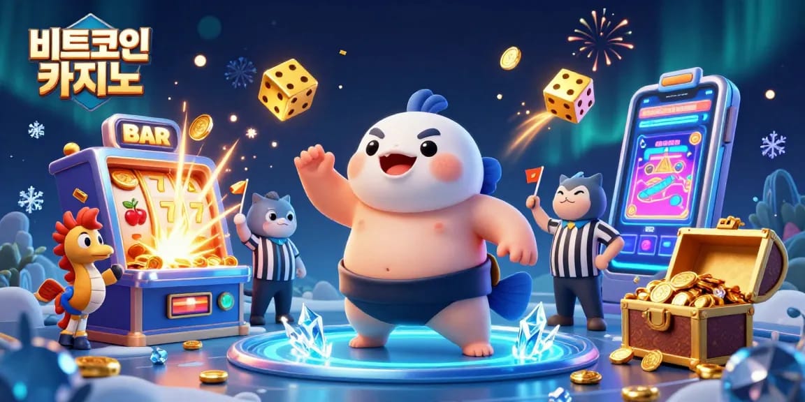 비트코인 카지노에서 화려한 슬롯 머신과 함께하는 환상적인 풍경을 보여줍니다.