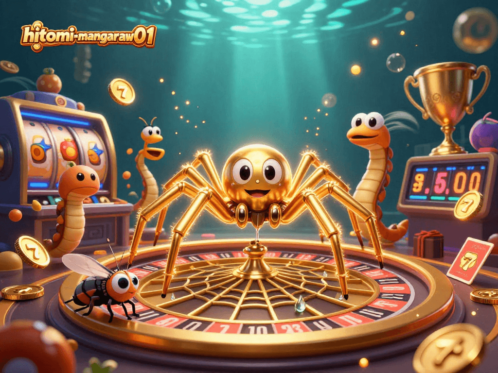 Experience thrilling gaming action with hitomi-mangaraw01 in vibrant golden roulette web.