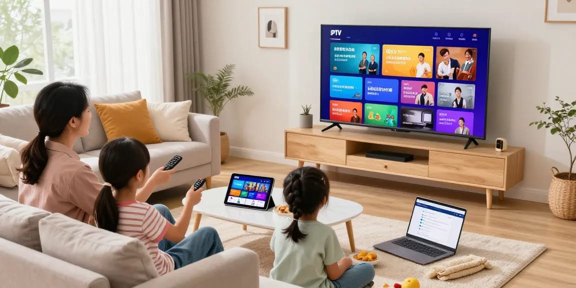 Expérience IPTV en famille, bonheur devant la télévision