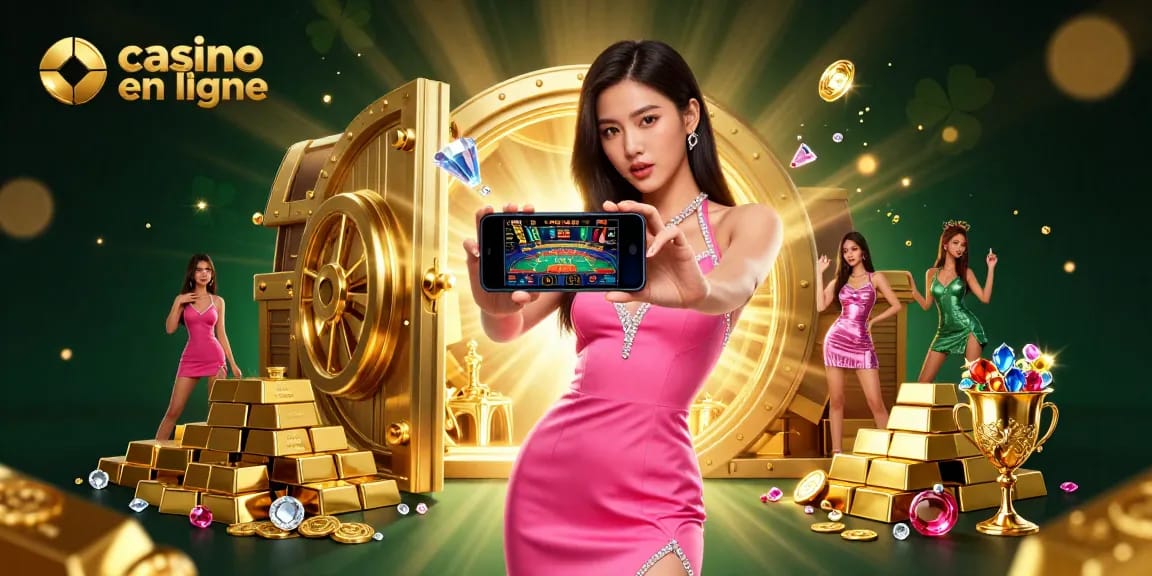 Jouez au casino en ligne avec des jeux passionnants dans un environnement 3D vibrant et luxueux.