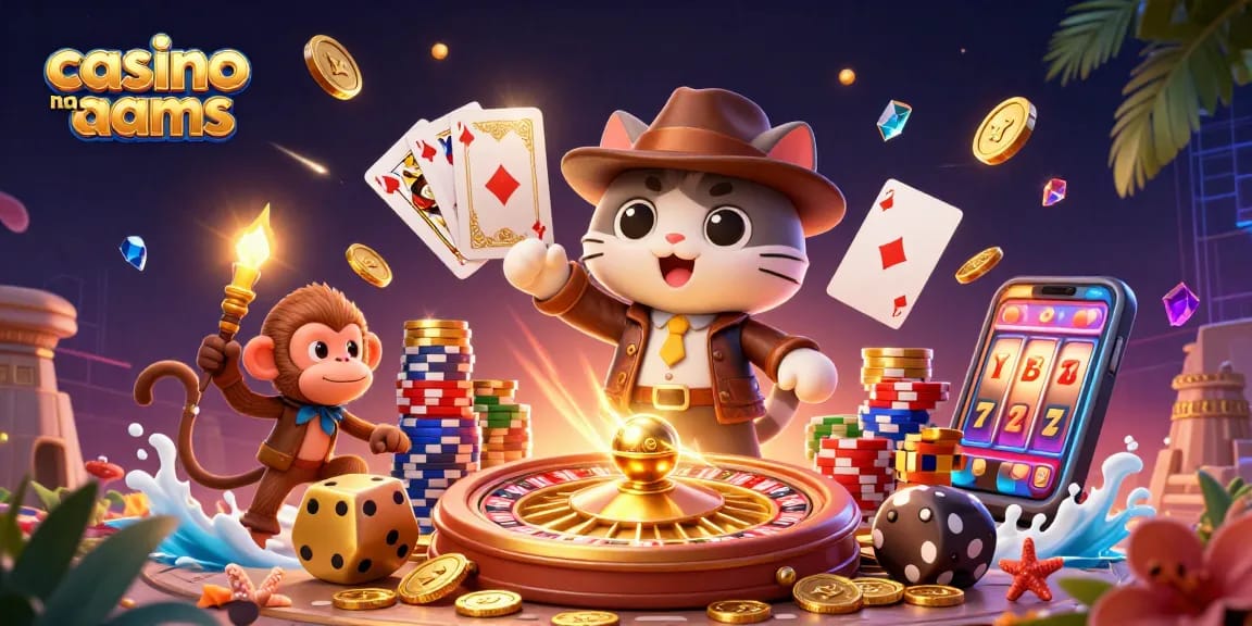 Scopri l'emozione dei casinò non AAMS con un giocoso gatto archeologo che scopre tesori in una scena vibrante.