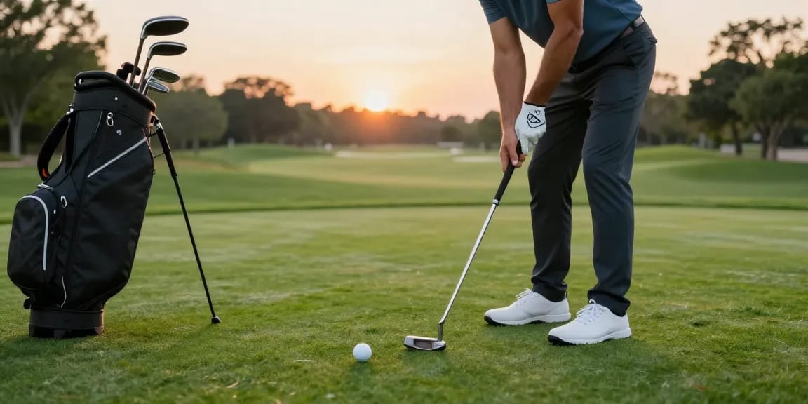 Ulasan mendalam tentang putter terbaru di https://puttperfection.com/putter-reviews, golfer fokus pada teknik putting di lapangan hijau.