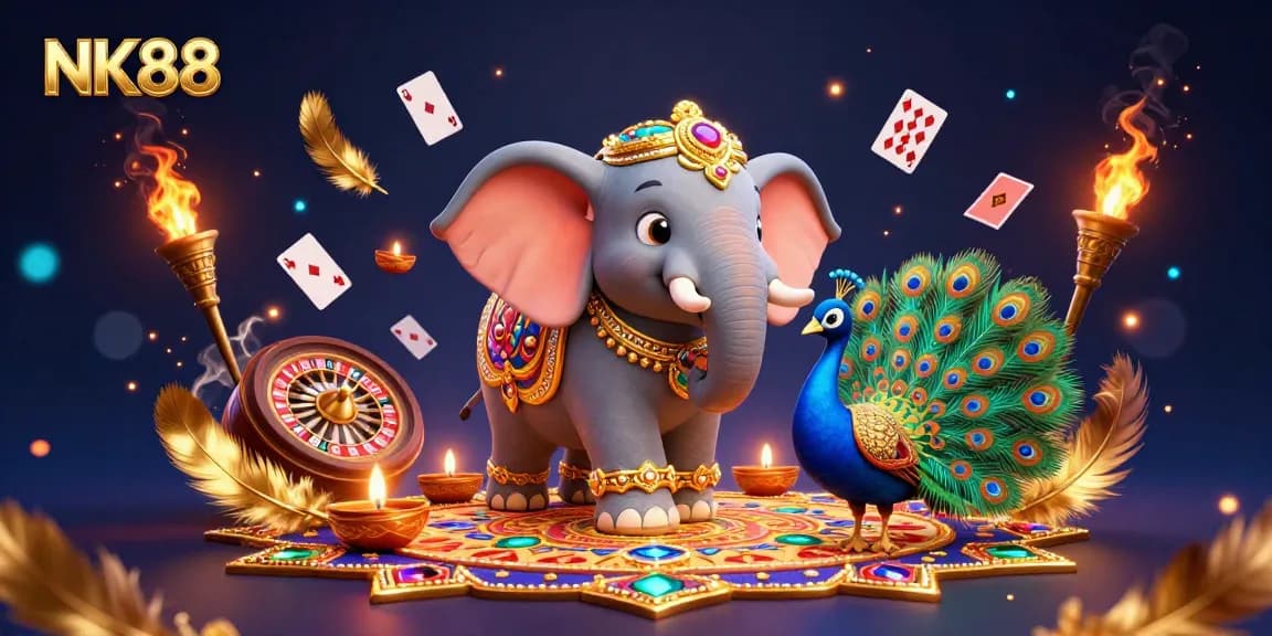Experience thrilling wins at NK88 with dynamic casino elements and a vibrant atmosphere.