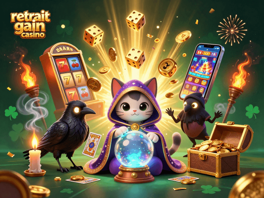 Retrait gain casino avec une illustration dynamique de jeu, mettant en valeur la rapidité des paiements.