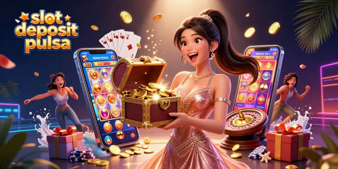 Engage in thrilling slot deposit pulsa action with radiant treasures and vibrant gameplay elements.