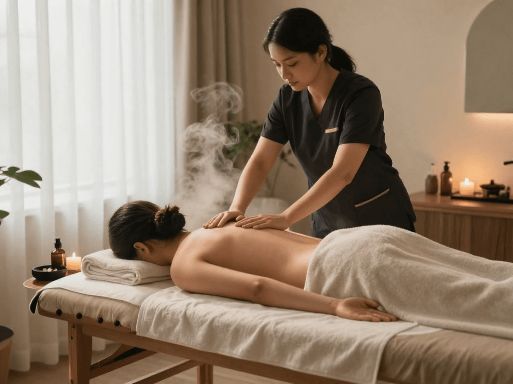 Experience mantra 88 at Balanced Massage, where rejuvenation and relaxation meet in a serene spa environment.