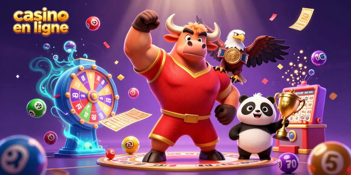 Découvrez le frisson des jeux de casino en ligne avec des personnages et des éléments dynamiques et colorés.