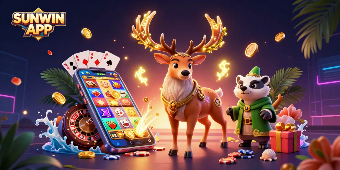 Experience exciting gameplay with SUNWIN APK featuring immersive slot game graphics and vibrant casino elements.