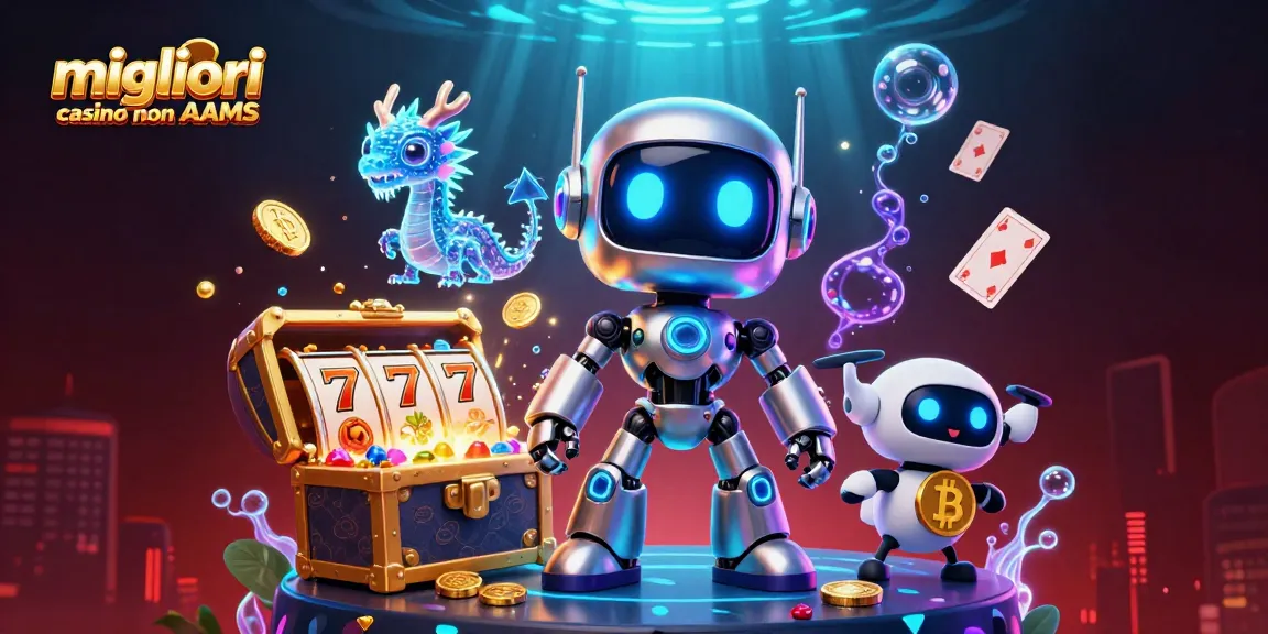 Giocare nei migliori casino non AAMS con bonus e vincite immediati in un mondo virtuale neon e hi-tech.