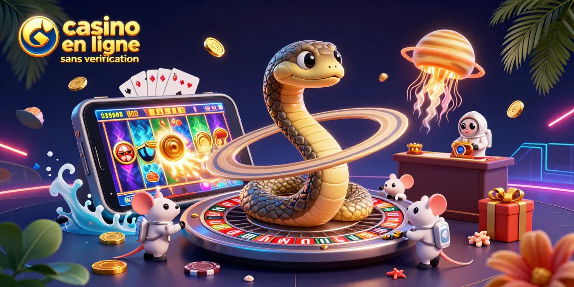 Faites tourner la roulette virtuelle avec le serpent Saturne en jouant à un casino en ligne sans vérification.