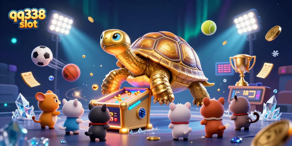 Experience thrilling gameplay at qq338 slot featuring an engaging pinball machine tortoise and lively animals.