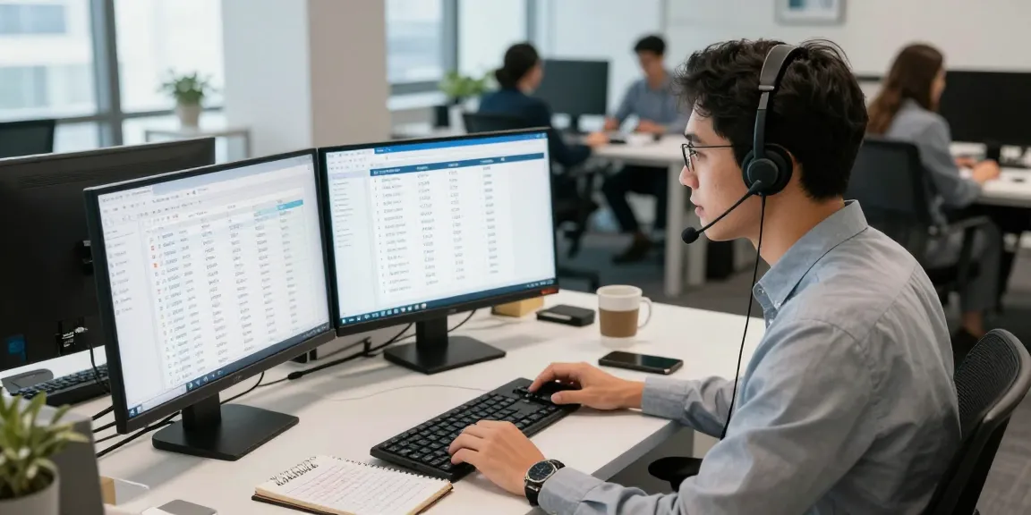 Appeler depuis un deuxième numéro avec un système téléphonique virtuel dans un bureau moderne.