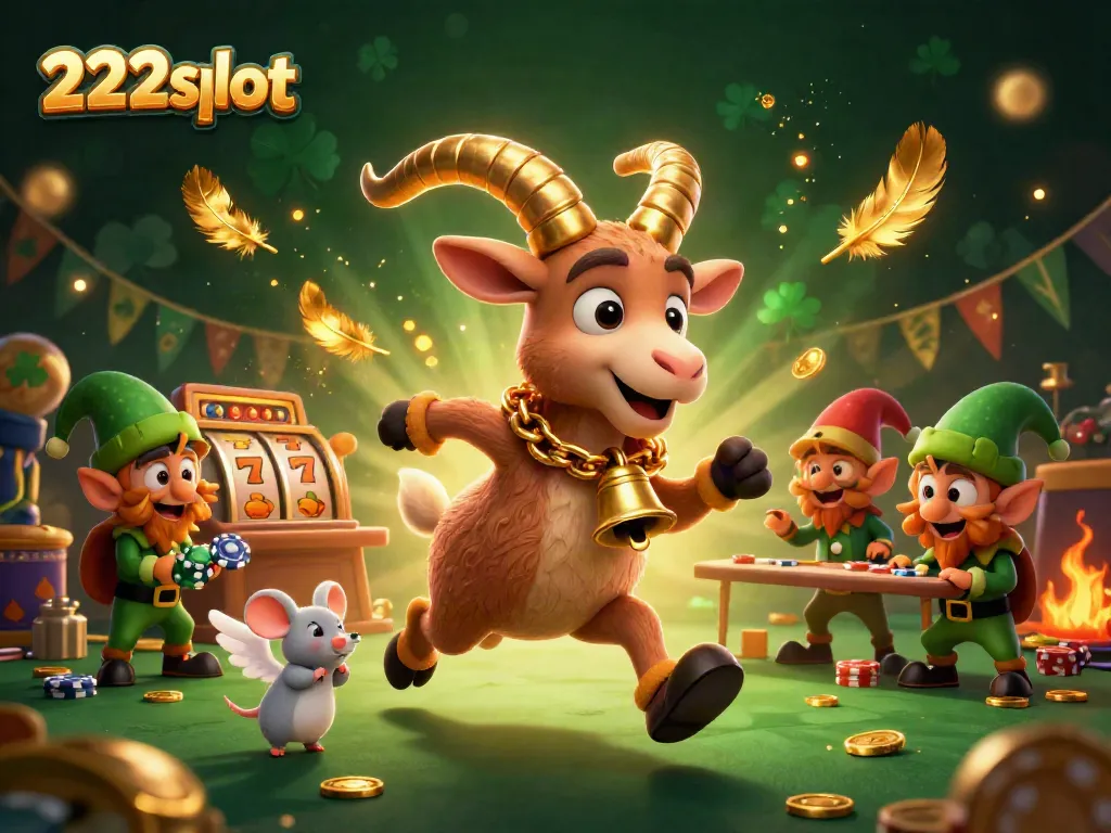 Permainan slot menarik di 222slot dengan karakter lucu dan suasana kasino yang menegangkan.