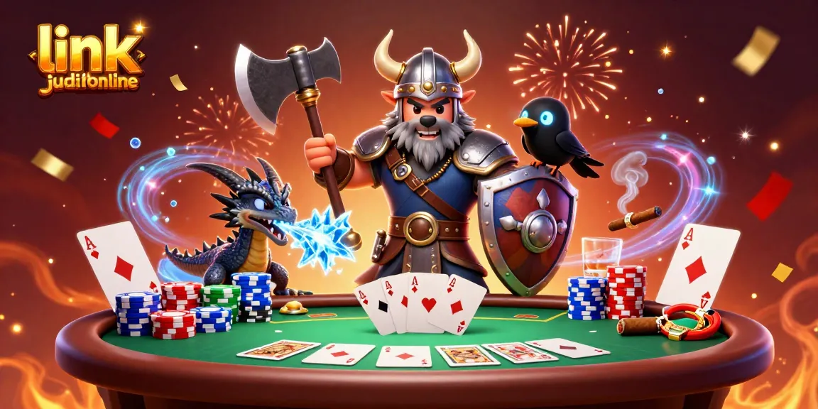 Permainan seru di link judi online dengan karakter unik dan suasana kasino yang meriah.