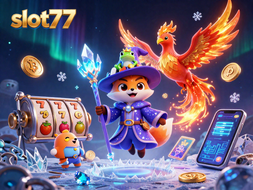 Experience immersive gameplay with slot777, featuring exciting slot reels and mystical characters.