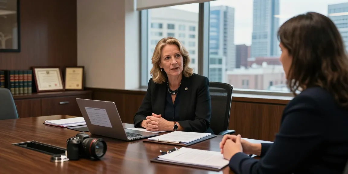 Karen McCleave Toronto providing legal counsel in a professional office setting.