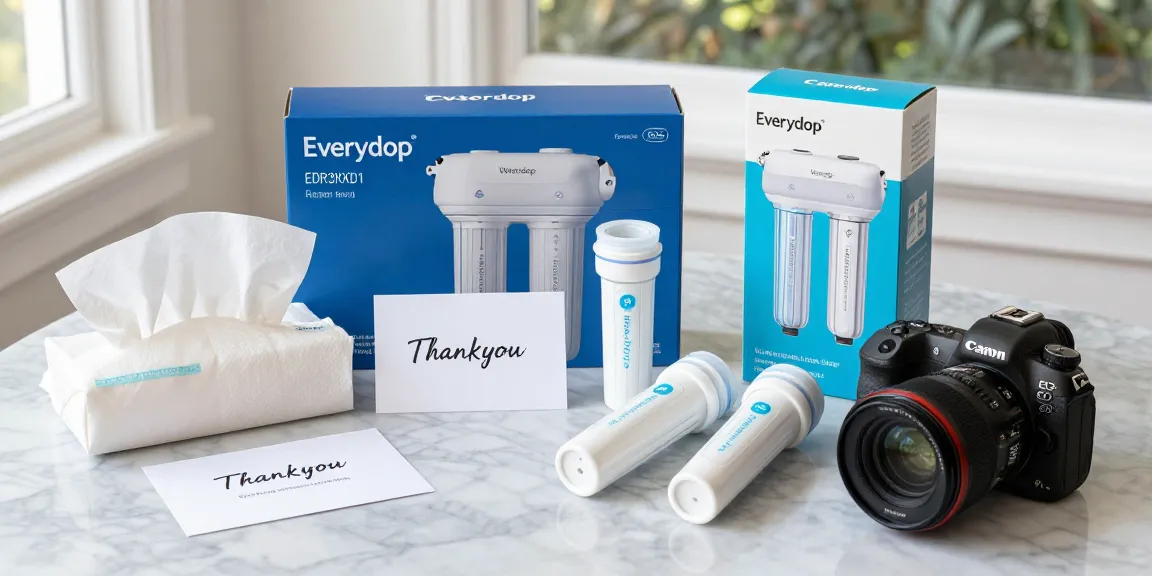 Waterdrop EDR3RXD1 Replacement for Everydrop® Filter 3 showcased in an e-commerce product review for best deals.