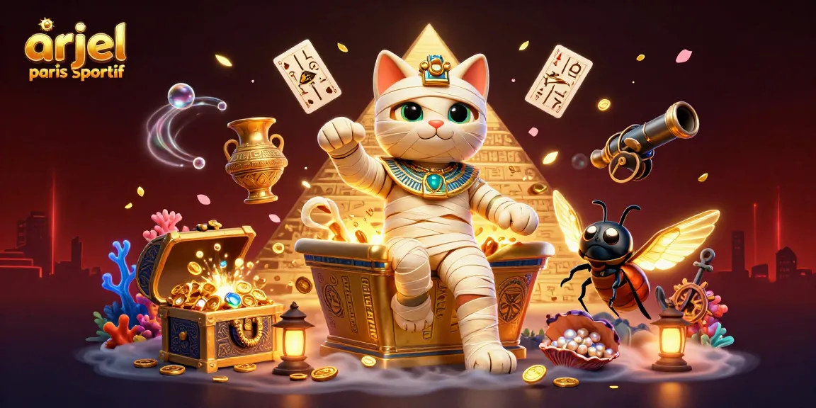 Plongez dans l'univers des paris sportifs avec arjel paris sportif dans une scène dynamique remplie d'éléments de casino.