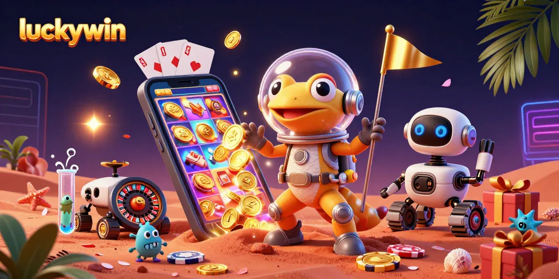 Spin to win big with luckywin in a vibrant Martian casino adventure!