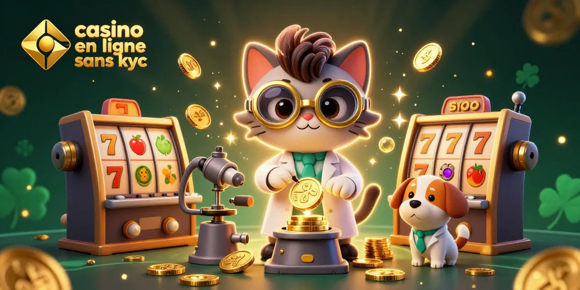 Gagnez avec le casino en ligne sans kyc, découvrez une machine à pièces d'or animée.