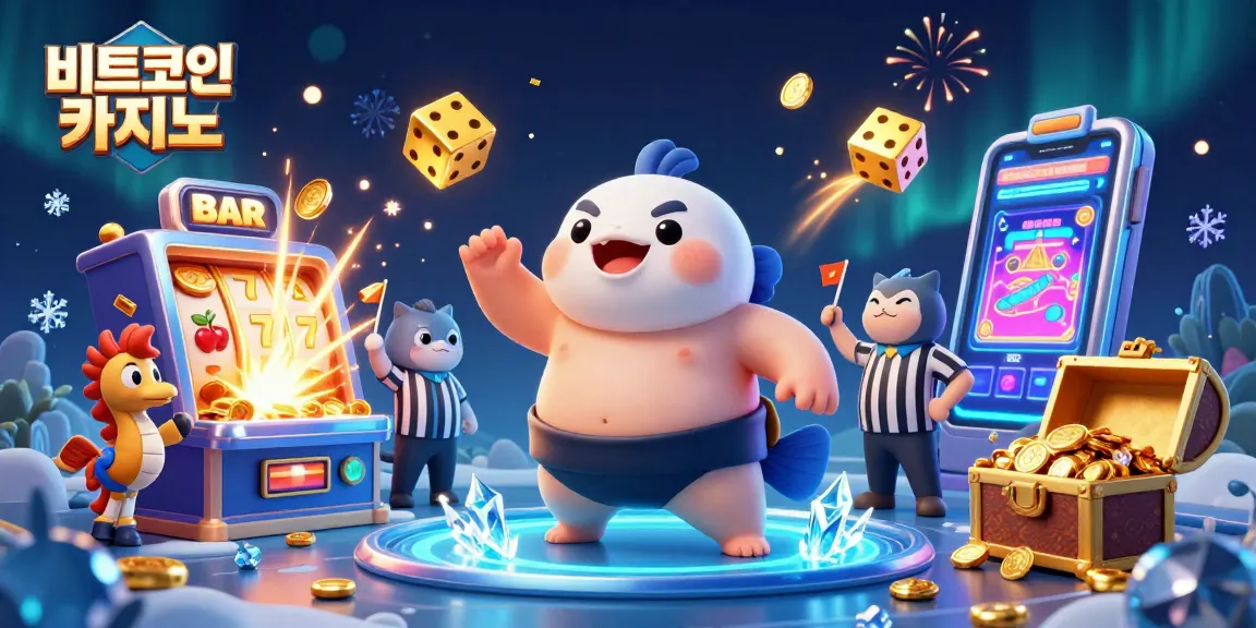 비트코인 카지노에서 화려한 슬롯 머신과 함께하는 환상적인 풍경을 보여줍니다.