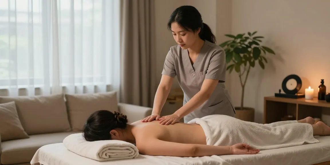 대전출장안마으로 지친 몸과 마음을 치유하는 홈케어 마사지 장면