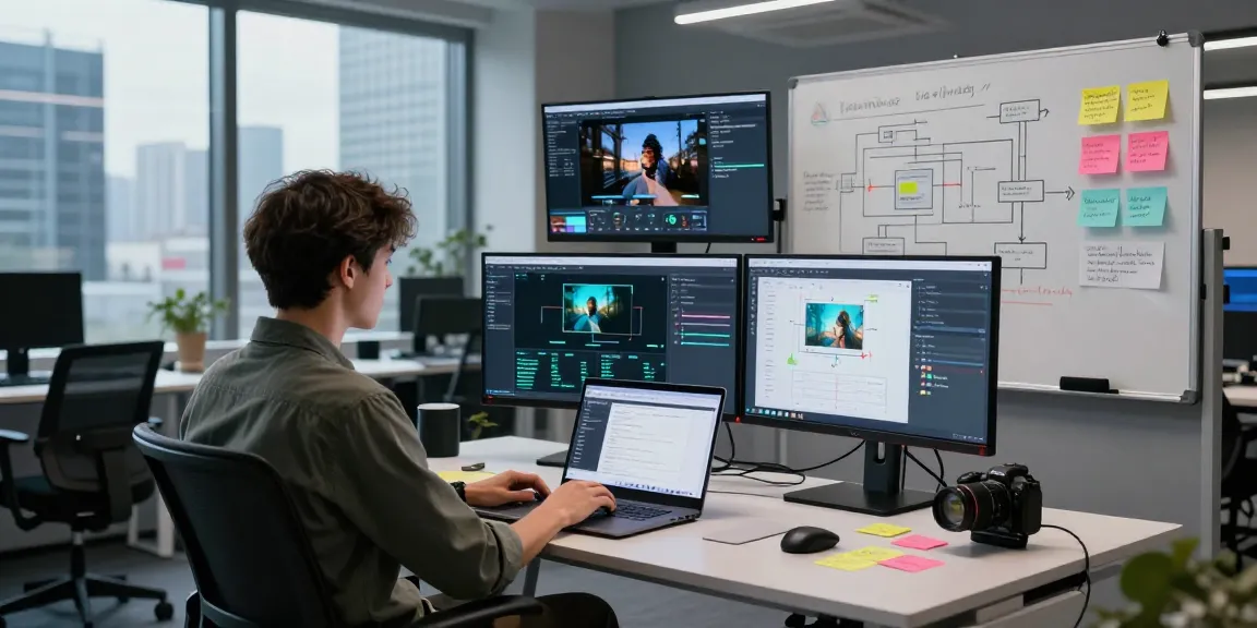 Analyze images with a free ai detector in a modern tech workspace, showcasing AI detection results and user interactions.