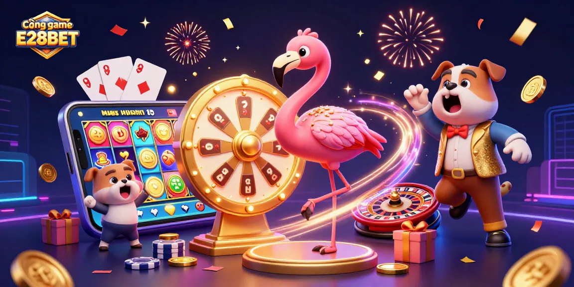 Experience the thrill at Cổng game E28BET with exciting prizes, colorful games, and dynamic elements.