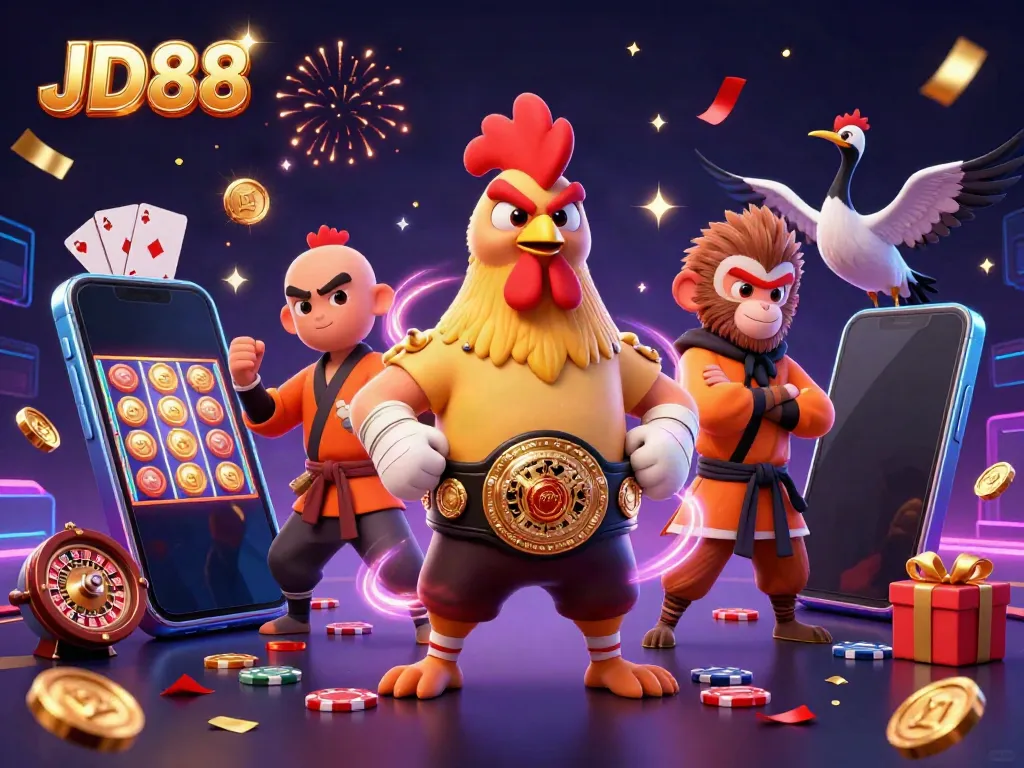Engage in thrilling gameplay while exploring JD88's dynamic lottery and slot features.