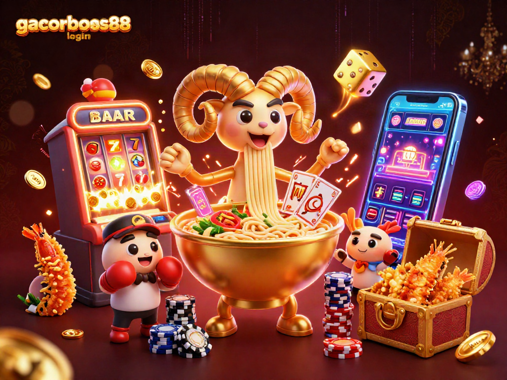 Experience thrilling gacorbos88 login as characters stack chips and deal cards in dynamic casino action.