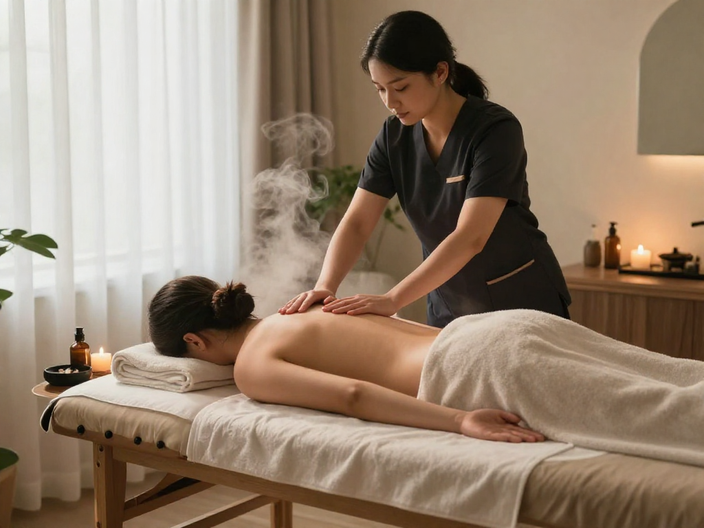 Experience mantra 88 at Balanced Massage, where rejuvenation and relaxation meet in a serene spa environment.