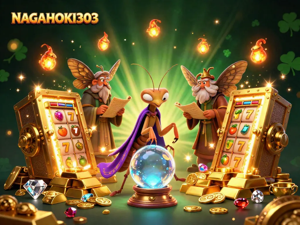 Gandakan kemenangan Anda dengan NAGAHOKI303, mesin slot penuh warna dan karakter menarik dalam ilustrasi 3D