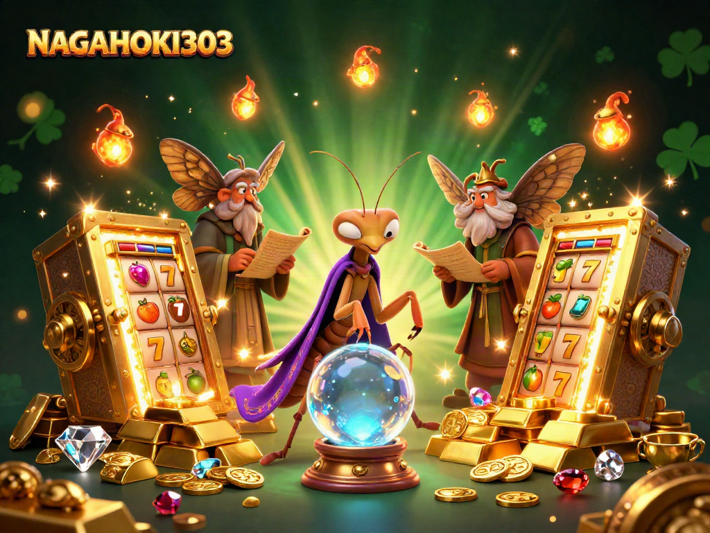 Gandakan kemenangan Anda dengan NAGAHOKI303, mesin slot penuh warna dan karakter menarik dalam ilustrasi 3D