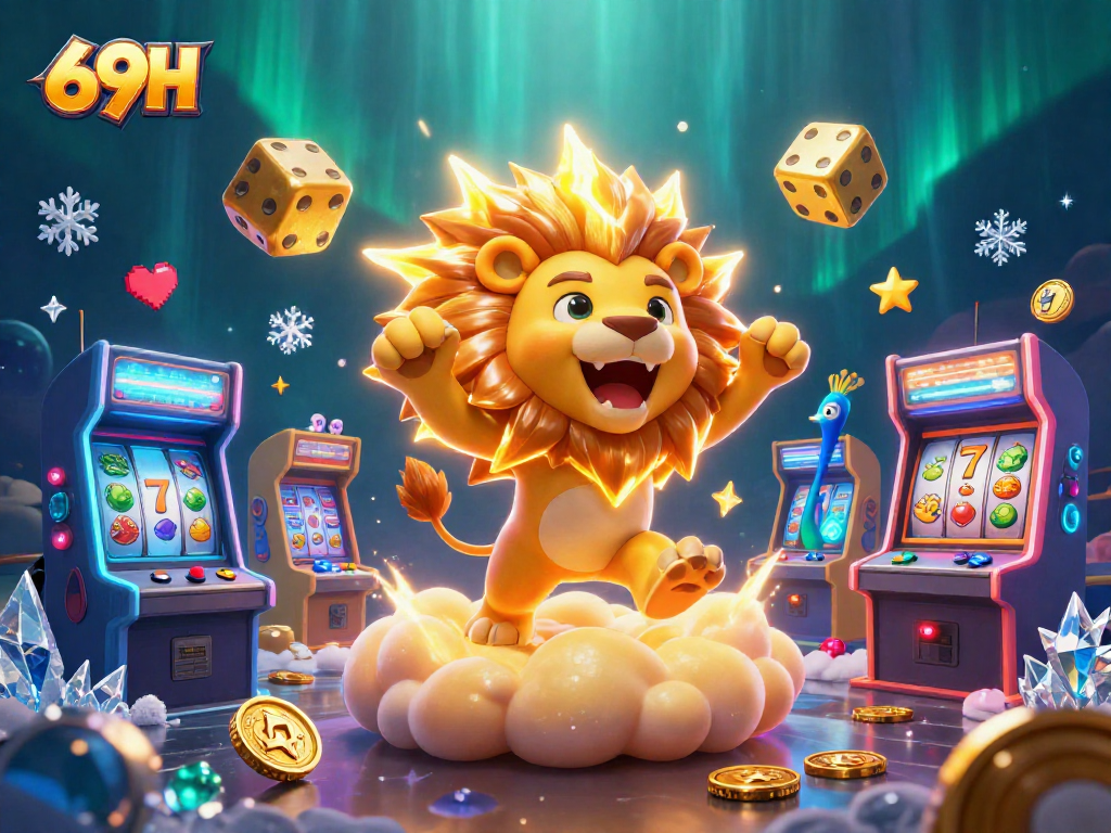 Engaje-se com a experiência 69H em jogos de cassino com elementos vibrantes e coloridos.