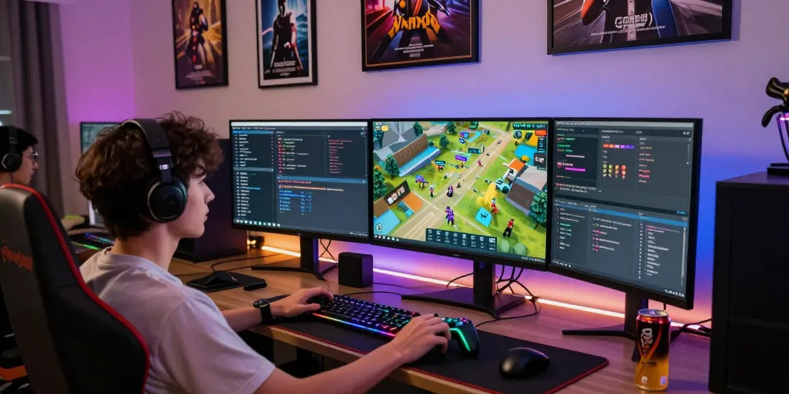 Dynamic gaming setup showcasing FiveM Scripts and immersive gameplay experience.
