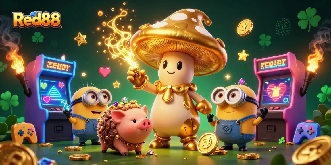 Win big at Red88 with enchanting golden wizardry and dynamic casino elements.