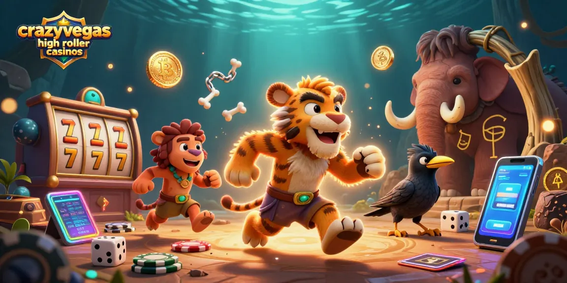 Experience excitement at crazyvegas high roller casinos with colorful slot reels and captivating characters.